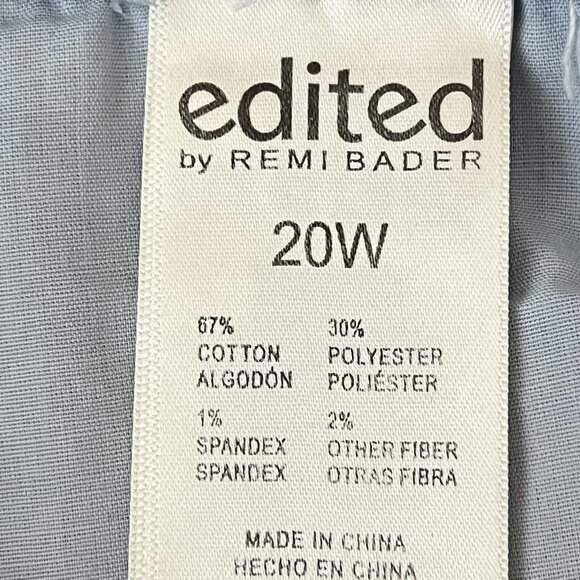 Edited by Remi Bader Women's Denim Jeans Plus Sz 20W Loose Fit Straight Leg NWT - Picture 12 of 12